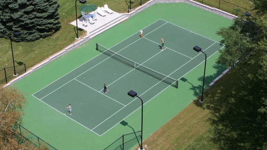 tennis court constructio