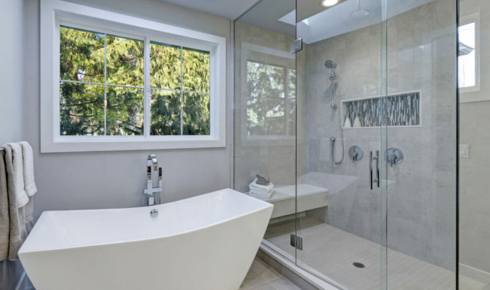 Custom frameless shower doors in Huntsville AL